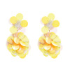 E-4667 Handmade Bohemian Sequins Drop Earrings for Women
