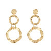 E-4672  Fashion Simple Alloy Big Long Drop Earrings for Women