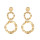 E-4672  Fashion Simple Alloy Big Long Drop Earrings for Women