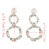 E-4672  Fashion Simple Alloy Big Long Drop Earrings for Women