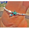B-0895 4 Styles Bohemian Starfish Tortoise Shell Shape Beads Anklets Bracelets For Women Beach Jewelry