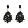 E-4674 5 Colors Water Drop Crystal Fashion Statement Ear Stud Earring