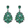 E-4674 5 Colors Water Drop Crystal Fashion Statement Ear Stud Earring