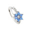 R-1497 Fashion Flower Rhinestone Crystal Opal Ring Wedding Ring for Bridal