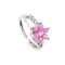 R-1497 Fashion Flower Rhinestone Crystal Opal Ring Wedding Ring for Bridal
