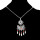 N-7068 Bohemian Vintage Silver Turquoise Embellish Small Leaves Tassels Necklace Earrings Fashion Jewelry Sets