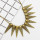 N-1884 New Punk Fashion Vintage Gold Tone Metal Spike Rivets Chunky Bib Necklace