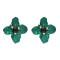 E-4673 Luxurious Korean Style Crystal Flower Shaped Stud Earrings