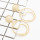 E-4671 Fashion Big Pendant Metal Hollow 5 Words Drop Earrings Stud Earring for Women