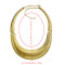 N-1829  Bohemian Vintage Gold Snake chain Moon Shaped Pendant Necklace Statement Necklaces for Women