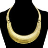 N-1829  Bohemian Vintage Gold Snake chain Moon Shaped Pendant Necklace Statement Necklaces for Women