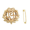P-0404 4 Colors Generous Shining Gold Plated Alloy Full Crystal Rhinestones Flower Buckle Brooch Scarf Accessories