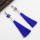 E-4693 Fashion Crystal Long Tassel Drop Earrings for Women Boho Wedding Party Jewelry