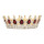 F-0492 Wedding Bridal Gold Plated Handmade Crystal King Queen Crown Headband Accessories