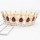 F-0492 Wedding Bridal Gold Plated Handmade Crystal King Queen Crown Headband Accessories