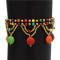 B-0897 3 Colors Bohemian Trendy Anklet Turquoise Beads Crystal Anklet Foot Chain Jewelry For Women