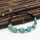 B-0896 New Bohemian Turquoise Turtle Bracelet Hand Knit Bracelet