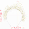 F-0493 Luxury Copper Crystal Pearl Headband Wedding Bridal Hair Jewelry Accessories