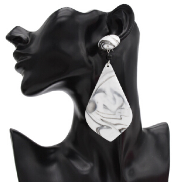 E-4691 Big Geometic Acrylic Long Drop Earrings for Women Boho Party Jewelry