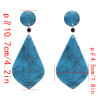 E-4691 Big Geometic Acrylic Long Drop Earrings for Women Boho Party Jewelry