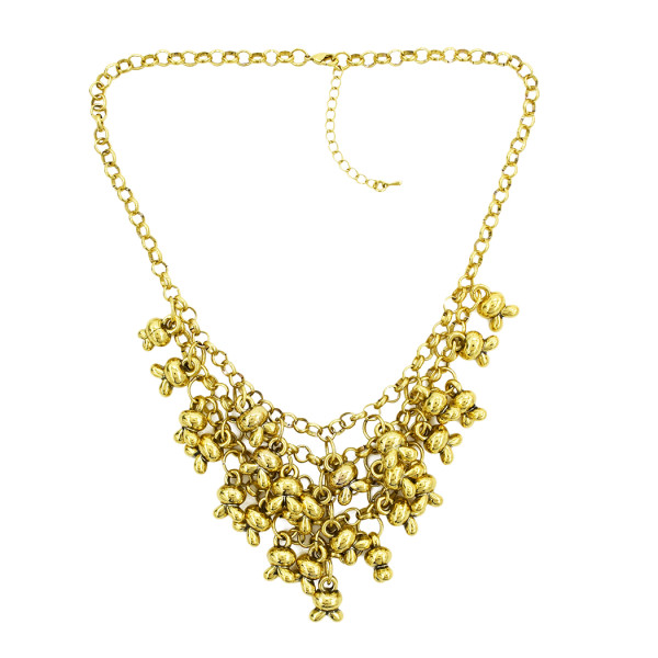 N-1888 Fashion Charming European Vintage Gold Metal Lovely Rabbit Head Tassel Choker Necklace