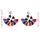 E-4696 Trendy Bohemian Thread Tassels Turquoise Beads Summer Earring Jewelry Design