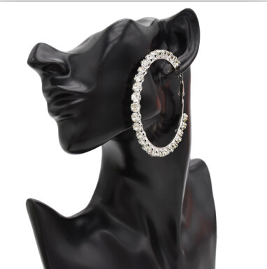 E-4688 New Fashion Large Big Pendant Crystal Rhinestone Drop Earrings Stud Earring  Hoop Earrings for Women Jewelry