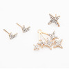 E-4683 New Fashion Gold Silver Star Fringe Drop Statement Earrings for Women Wedding Party Jewelry