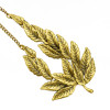N-1822 New European Charming Fashion Vintage  Bronze Leaf  Pendant Necklace