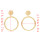 E-4679 Fashion Gold Metal Round Circle Drop Earrings for Women Bohemian Wedding Party Jewelry