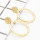 E-4679 Fashion Gold Metal Round Circle Drop Earrings for Women Bohemian Wedding Party Jewelry