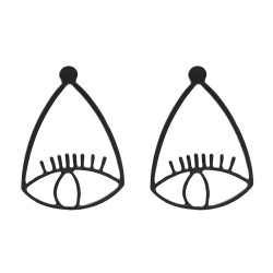 E-4686 3 Colors Cheap Alloy Evil Eye Fashion Ear Studs Earrings for Women