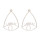 E-4686 3 Colors Cheap Alloy Evil Eye Fashion Ear Studs Earrings for Women