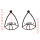 E-4686 3 Colors Cheap Alloy Evil Eye Fashion Ear Studs Earrings for Women