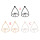 E-4686 3 Colors Cheap Alloy Evil Eye Fashion Ear Studs Earrings for Women