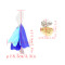 E-4707 6 Colors Exaggerated New Fashion Acrylic Drop Earrings Irregular Stone Shaped Stud Acrylic Flower Pendant Dangle Earrings  for Women Boho Wedding Party Jewelry Gift