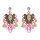 E-4701 New national style tassel earrings alloy crystal Evil Eye hot earring jewelry