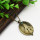 N-2361 New Fashion Vintage Style Engraving Hollow Out Box Pendant Necklace