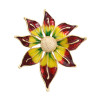 P-0405 Vintage Enamel Flower Animal Bird Nautical Ship Sailing Brooch Corsage
