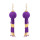 E-4706 6Colors Fashion Bohemian Stud Crystal Tassel Bead Earring for Women Jewelry