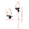E-4702 Trendy Alloy Simple Elegant Round Tassel Flower Earring For Women Jewelry Design
