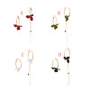 E-4702 Trendy Alloy Simple Elegant Round Tassel Flower Earring For Women Jewelry Design