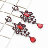 E-4719 5 colors Bohemian crystal water drop Shape Pendant Drop Earrings Stud Earring Wedding Bridal Ear Jewelry