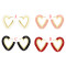 E-4716 Ethnic Heart Shape Cotton Thread Tassel Drop Earrings for Women Boho Wedding Party Jewelry