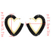 E-4716 Ethnic Heart Shape Cotton Thread Tassel Drop Earrings for Women Boho Wedding Party Jewelry