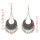 E-4713 4 Colors Bohemian Vintage Silver Enamel  Ball Tassel Dangle Earrings Jewelry Design