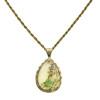 N-2267 New Fashion Vintage Style Flower Dripping pendant necklace