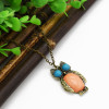 N-2512 New fashion vintage style Bronze Owl pendant necklace