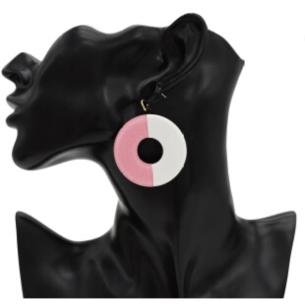 E-4718 Fashion Round Acrylic Drop Earrings for Women Boho Wedding Party Jewelry Gift