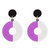 E-4718 Fashion Round Acrylic Drop Earrings for Women Boho Wedding Party Jewelry Gift